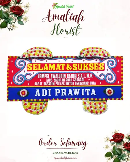 Papan Bunga Ucapan Selamat Ngargoloka